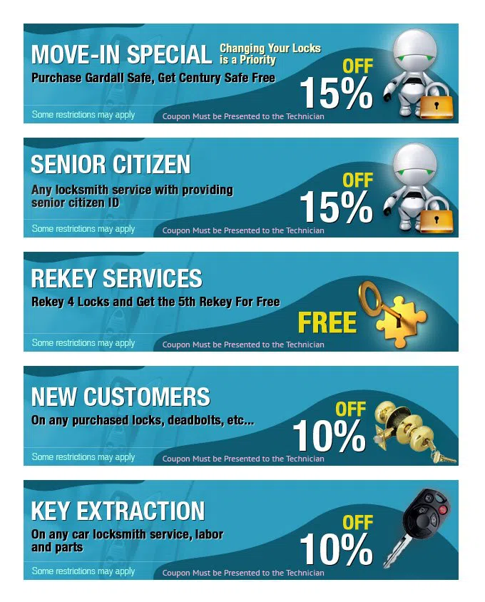 Hollywood Locksmith Services Hollywood, FL 954-366-0895 - coupons8-set-five